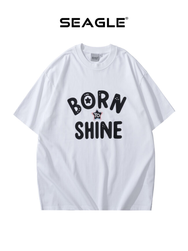 Áo Thun Oversize BORN TO SHINE Nam Nữ SEAGLE - TS004