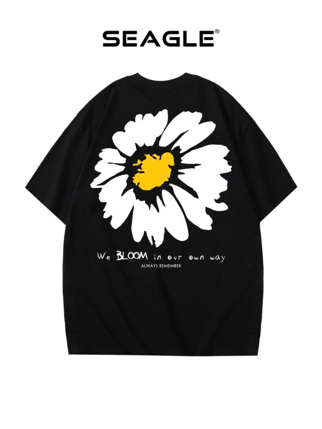Áo Thun Nam Nữ Form Oversize SEAGLE In BLOOM Sắc Nét - TS010