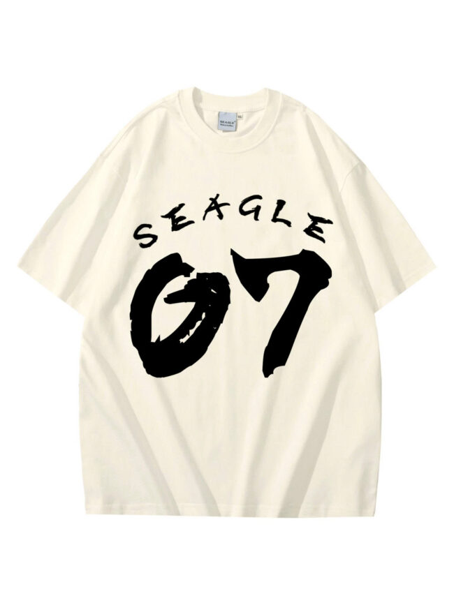 Áo Thun 07 Form Rộng Nam Nữ Tay Lỡ SEAGLE - TS016
